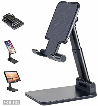 Adjustable Height Mobile Stand Compatible For Vlog, Video Shooting, Online Classes, Zoom Call, Photography, Youtube Mobile Holder-thumb0