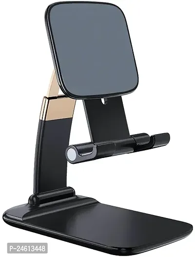 Hozon Adjustable And Foldable Desktop Phone Holder Stand- Phone Comfortable With All Mobile Phone-Ipad-Tablets For Desk, Bed, Table, Office, Video Recording, Home  Online Classes- Mobile Holder-thumb0