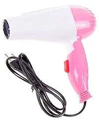 Professional Electric Foldable Hair Dryer With 2 Speed Control 1000 Watt, Multicolor-thumb1