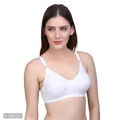 FLOMI Women Full Coverage Non Padded Wire fire Cotton Bra 2 Pack Combo-thumb3
