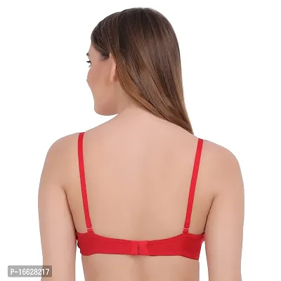 Flomi Woman Padded T Shirt Bra (b, Rad Coral, 36)-thumb5