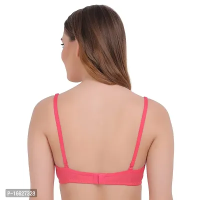 Flomi Woman Soft Padded Full Coverage Wire Free T Shirt Bra-thumb3