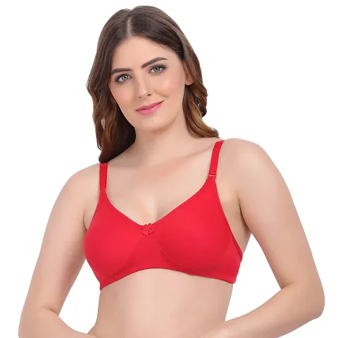 Flomi Woman Full Coverage Non Padded Wire Free Cotton T Shirt Bra