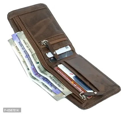 Classic World Trending Stylish Two zip wallet for men-thumb0