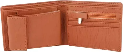 Classic world zip Tan Color wallet for men-thumb1