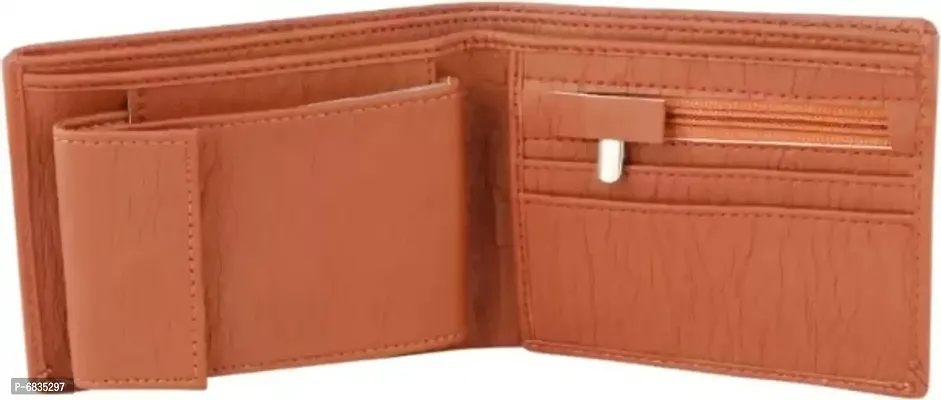 Classic world zip Tan Color wallet for men-thumb2