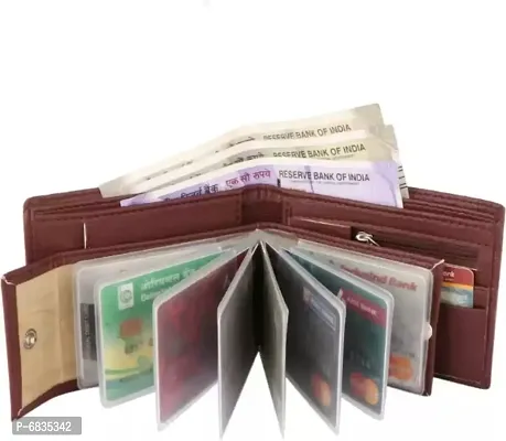 Classic world zip pocket wallet for men
