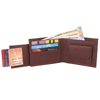 Classic World ATM Detachable Maroon Color Artificial Leather wallet for men and women-thumb1