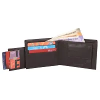 Classic World ATM Detachable Brown Color Artificial Leather wallet for men and women-thumb1