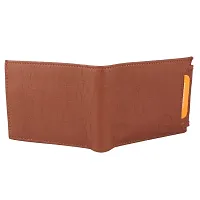 Classic World ATM Detachable Tan Color Artificial Leather wallet for men and women-thumb2