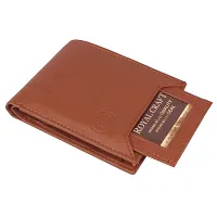 Classic World ATM Detachable Tan Color Artificial Leather wallet for men and women-thumb3