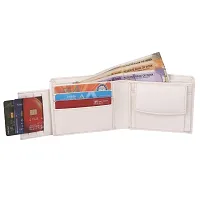 Classic World ATM Detachable White Color Artificial Leather wallet for men and women-thumb1