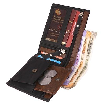 Classic World two zip pocket wallet for men and women
