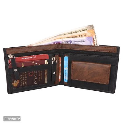 Classic World two zip pocket wallet for men and women-thumb2