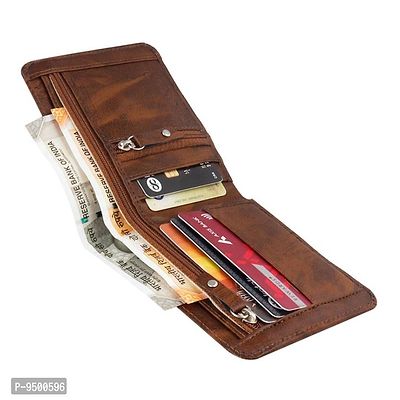 Classic World trending two zip pocket wallet for men and women-thumb3