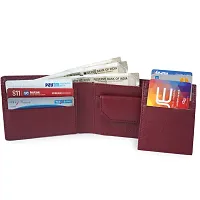 Classic World New Stylish Trending atm detachable PU Leather wallet Cherry color-thumb2