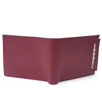 Classic World New Stylish Trending atm detachable PU Leather wallet Cherry color-thumb3