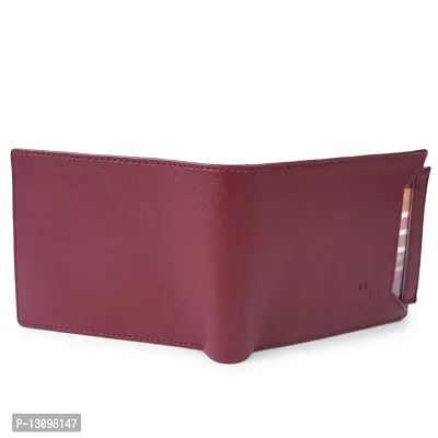 Classic World New Stylish Trending atm detachable PU Leather wallet Cherry color-thumb4