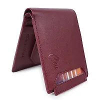 Classic World New Stylish Trending atm detachable PU Leather wallet Cherry color-thumb4