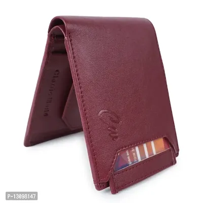 Classic World New Stylish Trending atm detachable PU Leather wallet Cherry color-thumb5