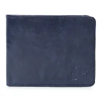 Classic World New Trendy Men Brown Two Fold leather Wallet-thumb4