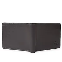 Classic World New Trendy Men Brown Two Fold leather Wallet-thumb1