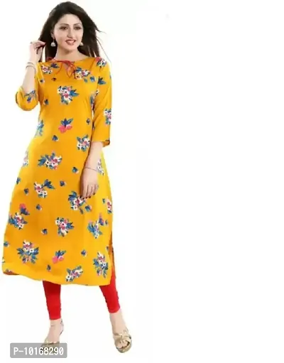 New Crepe Stylish Wear Kurti For Women-thumb0