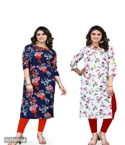 New Crepe Stylish Wear Kurti Combo For Women