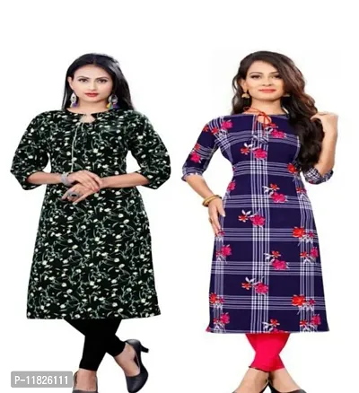 New Crepe Stylish Wear Kurti Combo For Women