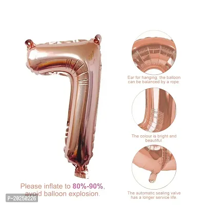 Foil Balloon, Birthday Decoration Items Helium Supported - Rose Gold-thumb3