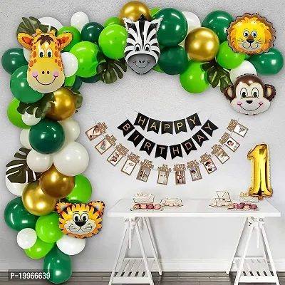 Premium Quality 1St Happy Birthday Decorations Balloons Diy Combo Kitnbsp;(Set Of 63)-thumb0