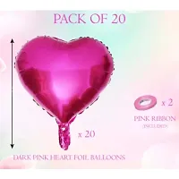 Happy Anniversary Foil Balloons Pink Heart Balloon -Pack of 20-thumb1