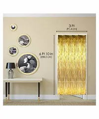 No 21 Happy Birthday Decorationkit 1 Birthday Black Banner + 100 Hd Metallic Gold , Silver  Black Balloons + 4 Gold Star Shape Foil Balloons + 2 Gold Fringe Curtains + 1Number Gold Foil Balloons-thumb4