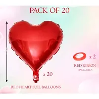 Happy Anniversary Foil Balloons Red Heart Balloon -Pack of 20-thumb1