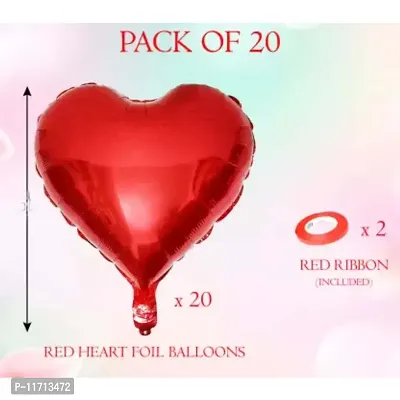 Happy Anniversary Foil Balloons Red Heart Balloon -Pack of 20-thumb2