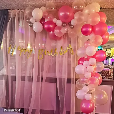 Premium Quality Happy Birthday Decorations Balloons Diy Combo Kitnbsp;(Set Of 56)