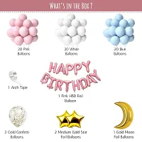 Premium Quality Happy Birthday Decorations Balloons Diy Combo Kitnbsp;(Set Of 67)-thumb1