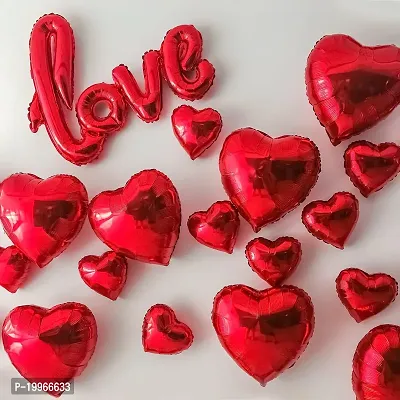 Premium Quality Love  Valentine Day Decorations Balloons Diy Combo Kitnbsp;(Set Of 14)