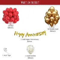 Premium Quality Happy Anniversary Decorations Balloons Diy Combo Kitnbsp;(Set Of 52)-thumb1