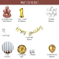 Premium Quality 1St Happy Birthday Decorations Balloons Diy Combo Kitnbsp;(Set Of 63)-thumb1