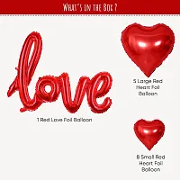 Premium Quality Love  Valentine Day Decorations Balloons Diy Combo Kitnbsp;(Set Of 14)-thumb1