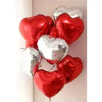 Happy Anniversary Foil Balloons Silver And Red Heart Balloon -Pack of 20-thumb3