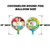 Premium Quality Cocomelon Foil Balloons For Decoration - Cocomelon Theme Balloon Decoration For Birthday (5 Pcs)-thumb2