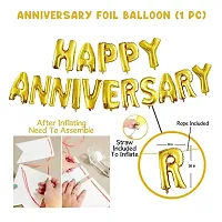 Premium Quality Happy Anniversary Balloon Decoration Kit (Red) Pack Of 27-thumb2