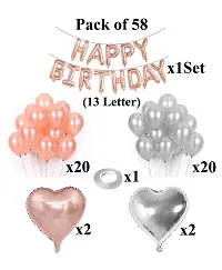 Birthday Decoration Kit Rose Gold - Pack of 58-thumb1