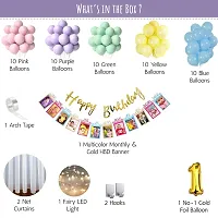 Premium Quality 1St Happy Birthday Decorations Balloons Diy Combo Kitnbsp;(Set Of 59)-thumb1