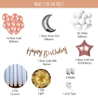 Premium Quality Happy Birthday Decorations Balloons Diy Combo Kitnbsp;(Set Of 61)-thumb1