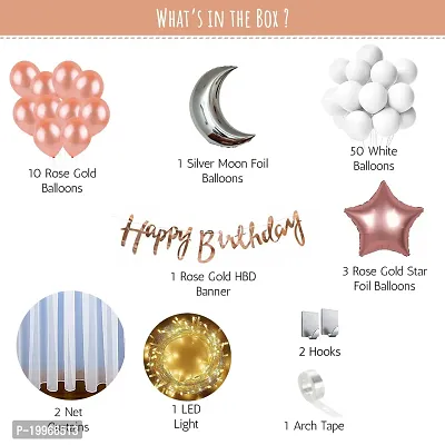 Premium Quality Happy Birthday Decorations Balloons Diy Combo Kitnbsp;(Set Of 61)-thumb2