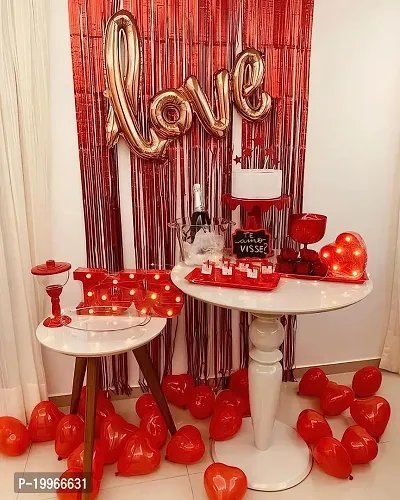 Premium Quality Love  Valentine Day Decorations Balloons Diy Combo Kitnbsp;(Set Of 22)