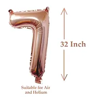 Foil Balloon, Birthday Decoration Items Helium Supported - Rose Gold-thumb1